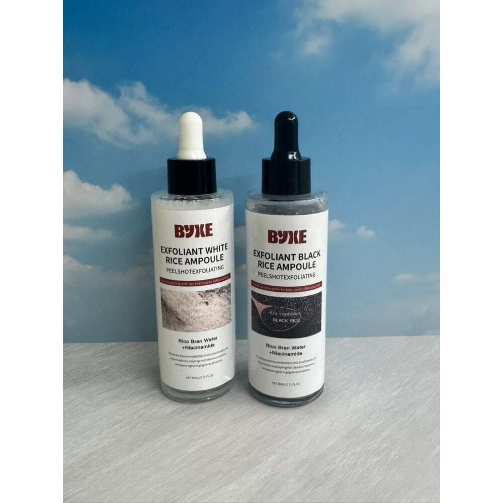 Exfoliant rice ampoule white and black rice, set of 2, 80ml